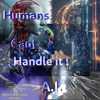 Humans Cant Handle It. – omslag til lydbogen af Mike Blake