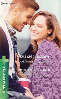 Små spår i sanden / Nyckeln till hjärtat – omslag till ljudboken av Alison Roberts,Louisa Heaton