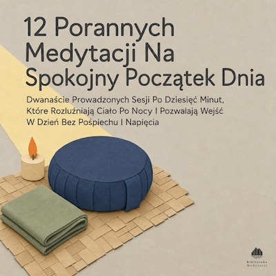 12 Porannych Medytacji Na Spokojny Początek Dnia – okładka audiobooka, autor Biblioteka Medytacji