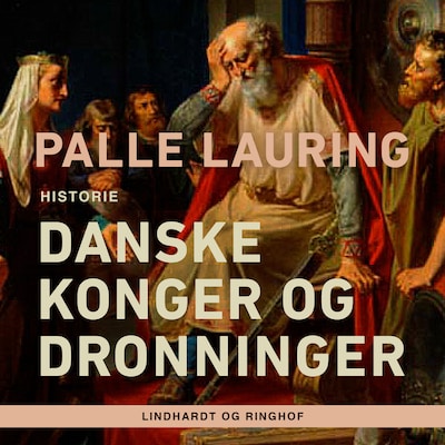 Danske konger og dronninger – omslag til lydbogen af Palle Lauring