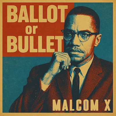 Ballot or Bullet – omslag til lydbogen af Malcolm X