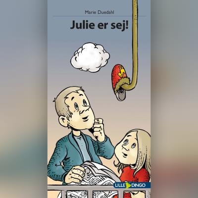 Julie er sej – omslag til lydbogen af Marie Duedahl