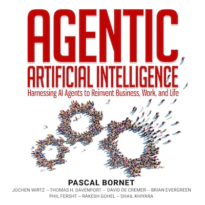 Agentic Artificial Intelligence – omslag til lydbogen af Thomas H. Davenport, Pascal Bornet, Jochen Wirtz