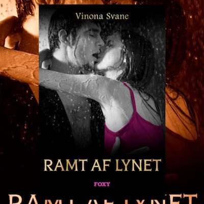 Ramt af lynet – omslag til lydbogen af Vinona Svane