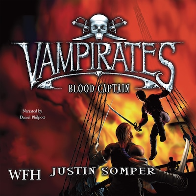 Vampirates: Blood Captain – omslag til lydbogen af Justin Somper