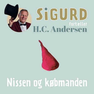 Sigurd fortæller om Nissen og købmanden – omslag til lydbogen af Sigurd Barrett