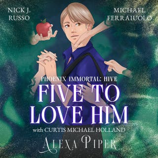 Five to Love Him – omslag till ljudboken av Alexa Piper
