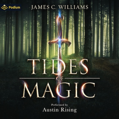 Tides of Magic – omslag til lydbogen af James C. Williams