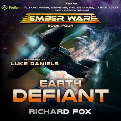 Earth Defiant – omslag til lydbogen af Richard Fox