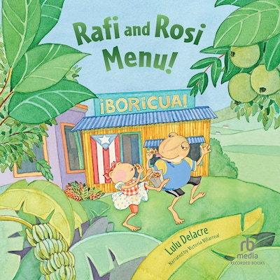 Rafi and Rosi Menu! – omslag til lydbogen af Lulu Delacre