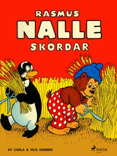 Rasmus Nalle skördar – omslag till ljudboken av Carla Og Vilhelm Hansen