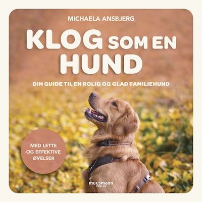 Klog som en hund – omslag til lydbogen af Michaela Ansbjerg