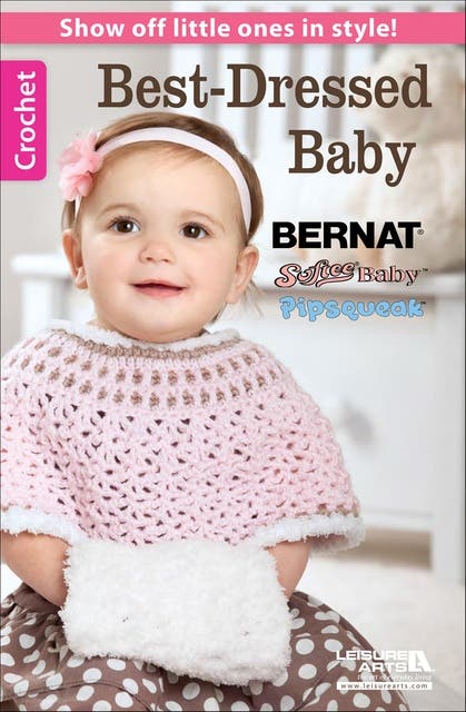 Best-Dressed Baby Crochet – omslag til lydbogen af Leisure Arts