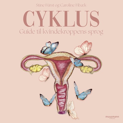 Cyklus. Guide til kvindekroppens sprog – omslag til lydbogen af Caroline Fibæk, Stine Fürst