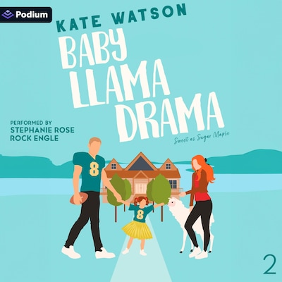 Baby Llama Drama – omslag til lydbogen af Kate Watson