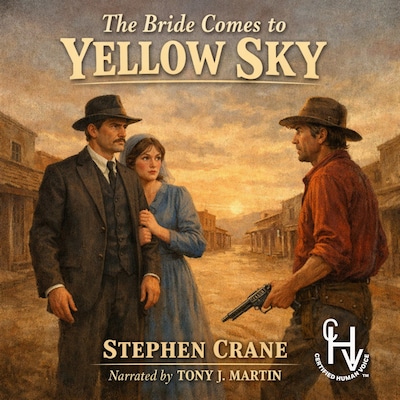 The Bride Comes to Yellow Sky – omslag til lydbogen af Stephen Crane
