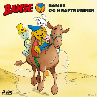 Bamse og kraftrubinen – omslag til lydbogen af Rune Andréasson