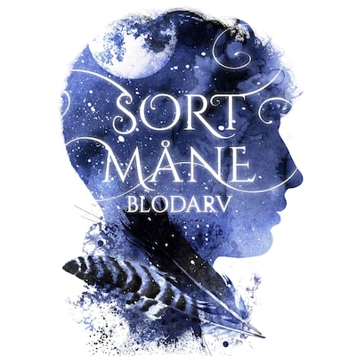 Sort Måne #1: Blodarv – omslag til lydbogen af Haidi Wigger Klaris