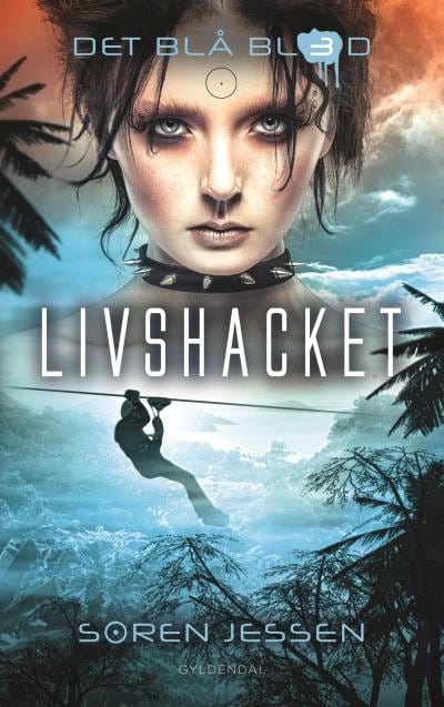 Det blå blod 3 - Livshacket – omslag til lydbogen af Søren Jessen