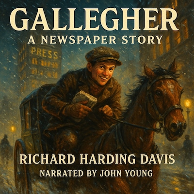 Gallegher - A Newspaper Story – omslag til lydbogen af Richard Harding Davis