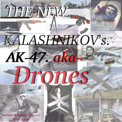THE NEW KALISHNIKOVS – omslag til lydbogen af Mike Blake