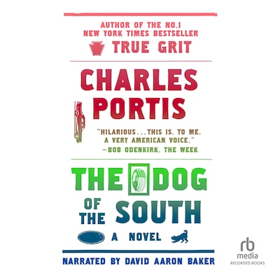 The Dog of the South – omslag til lydbogen af Charles Portis