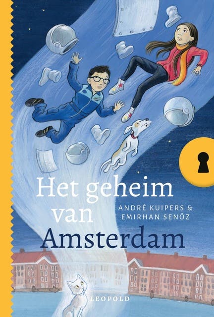 Het geheim van Amsterdam – omslag van het luisterboek van André Kuipers