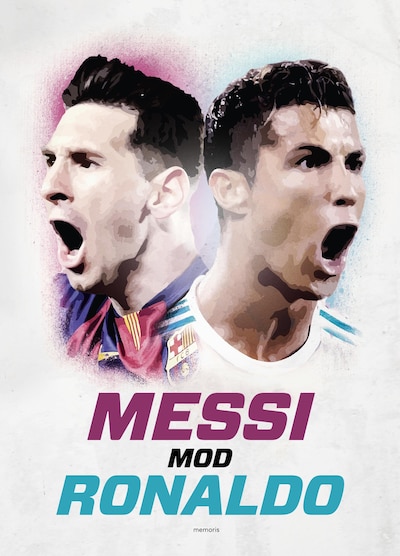 Messi mod Ronaldo – omslag til lydbogen af Michael Jepsen