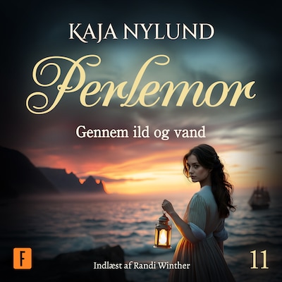Gennem ild og vand – omslag til lydbogen af Kaja Nylund