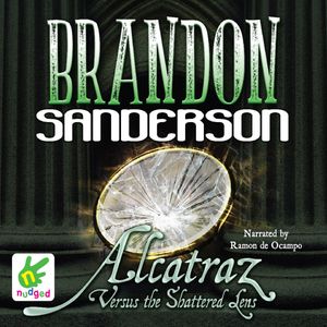 Alcatraz Versus the Shattered Lens – okładka audiobooka, autor Brandon Sanderson