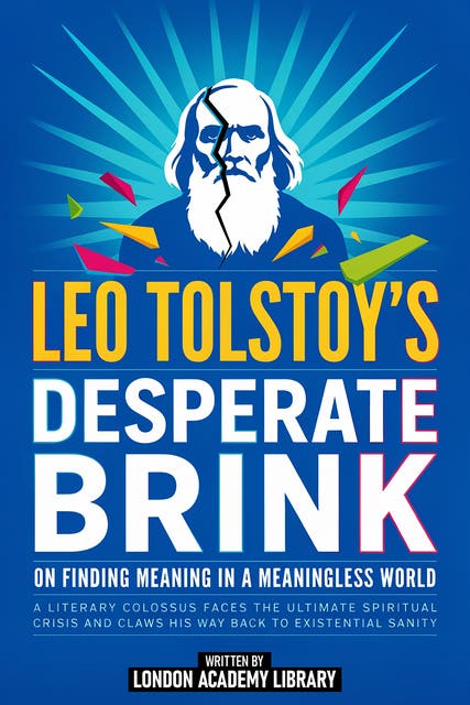 Leo Tolstoy’s Desperate Brink On Finding Meaning In A Meaningless World: A Literary Colossus Faces The Ultimate Spiritual Crisis And Claws His Way Back To Existential Sanity – omslag til lydbogen af London Academy Library