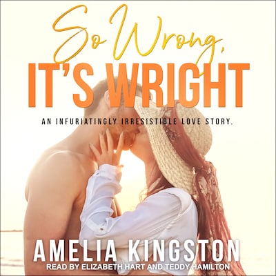So Wrong, It’s Wright – omslag til lydbogen af Amelia Kingston