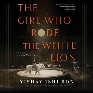 The Girl Who Rode the White Lion – omslag till ljudboken av Yishay Ishi Ron