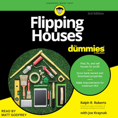 Flipping Houses For Dummies – omslag til lydbogen af Ralph R. Roberts