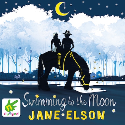 Swimming to the Moon – omslag til lydbogen af Jane Elson