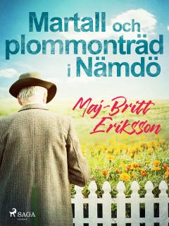 Martall och plommonträd i Nämdö – omslag till ljudboken av Maj-Britt Eriksson