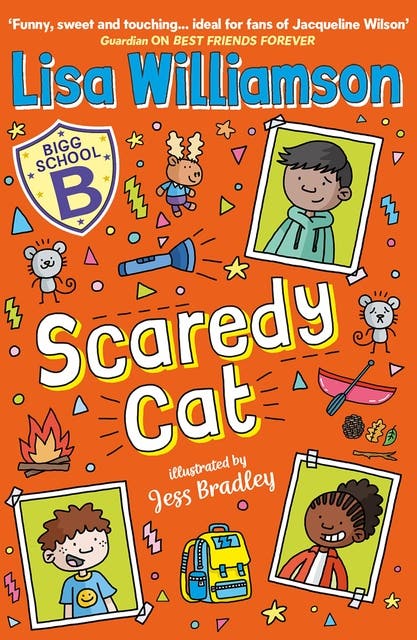 Bigg School: Scaredy Cat – omslag til lydbogen af Lisa Williamson