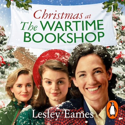 Christmas at the Wartime Bookshop – omslag til lydbogen af Lesley Eames
