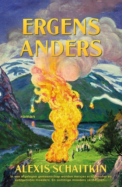 Ergens anders – omslag van het luisterboek van Alexis Schaitkin