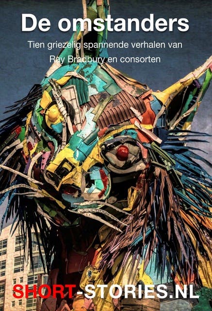 De omstanders – omslag van het luisterboek van Anton Quintana,Edgar Allan Poe,H.P. Lovecraft,Josef Nesvadba,P. Schuyler Miller,Ray Bradbury,Robert Arthur