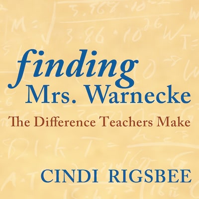 Finding Mrs. Warnecke – omslag til lydbogen af Donalyn Miller, Cindi Rigsbee