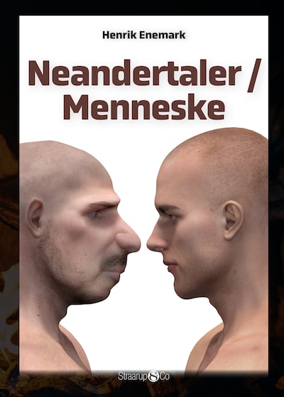Neandertaler / Menneske – omslag til lydbogen af Henrik Enemark