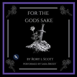 For the Gods Sake – omslag till ljudboken av Rory L Scott