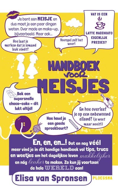Handboek voor meisjes – omslag van het luisterboek van Elisa van Spronsen