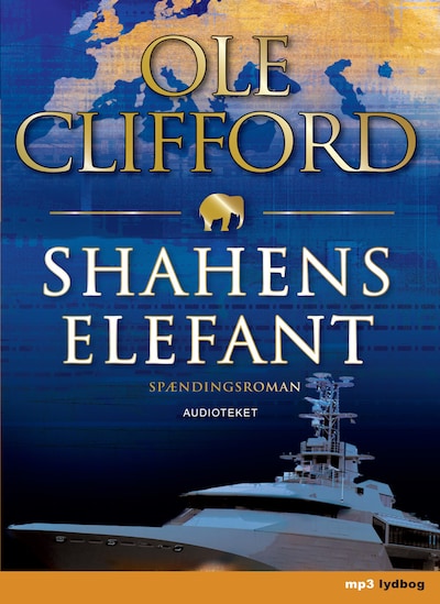 Shahens elefant – omslag til lydbogen af Ole Clifford