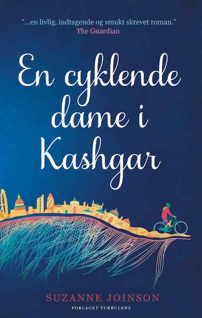 En Cyklende dame i Kashgar – omslag til lydbogen af Suzanne Joinson