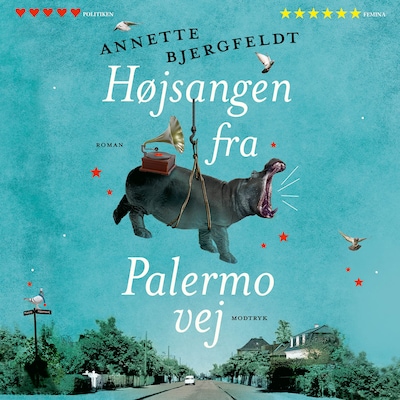 Højsangen fra Palermovej – omslag til lydbogen af Annette Bjergfeldt