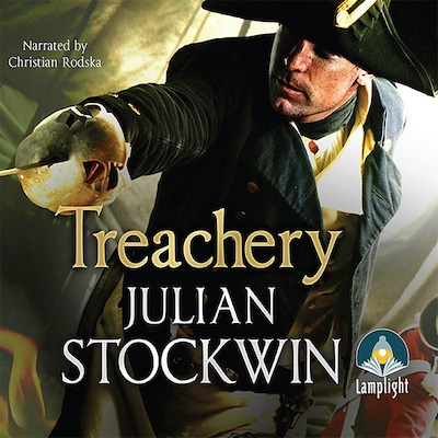Treachery – omslag til lydbogen af Julian Stockwin