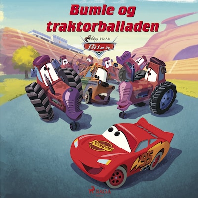 Biler - Bumle og traktorballaden – omslag til lydbogen af Disney