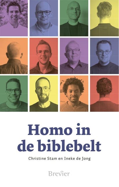 Homo in de biblebelt – omslag van het luisterboek van Christine Stam,Ineke de Jong